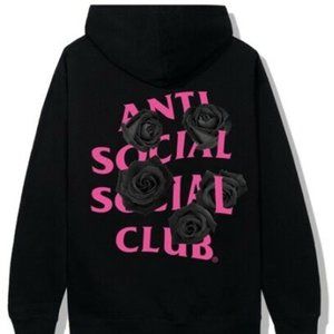 DS Anti Social Social Club Corn Cheese Black Hoodie